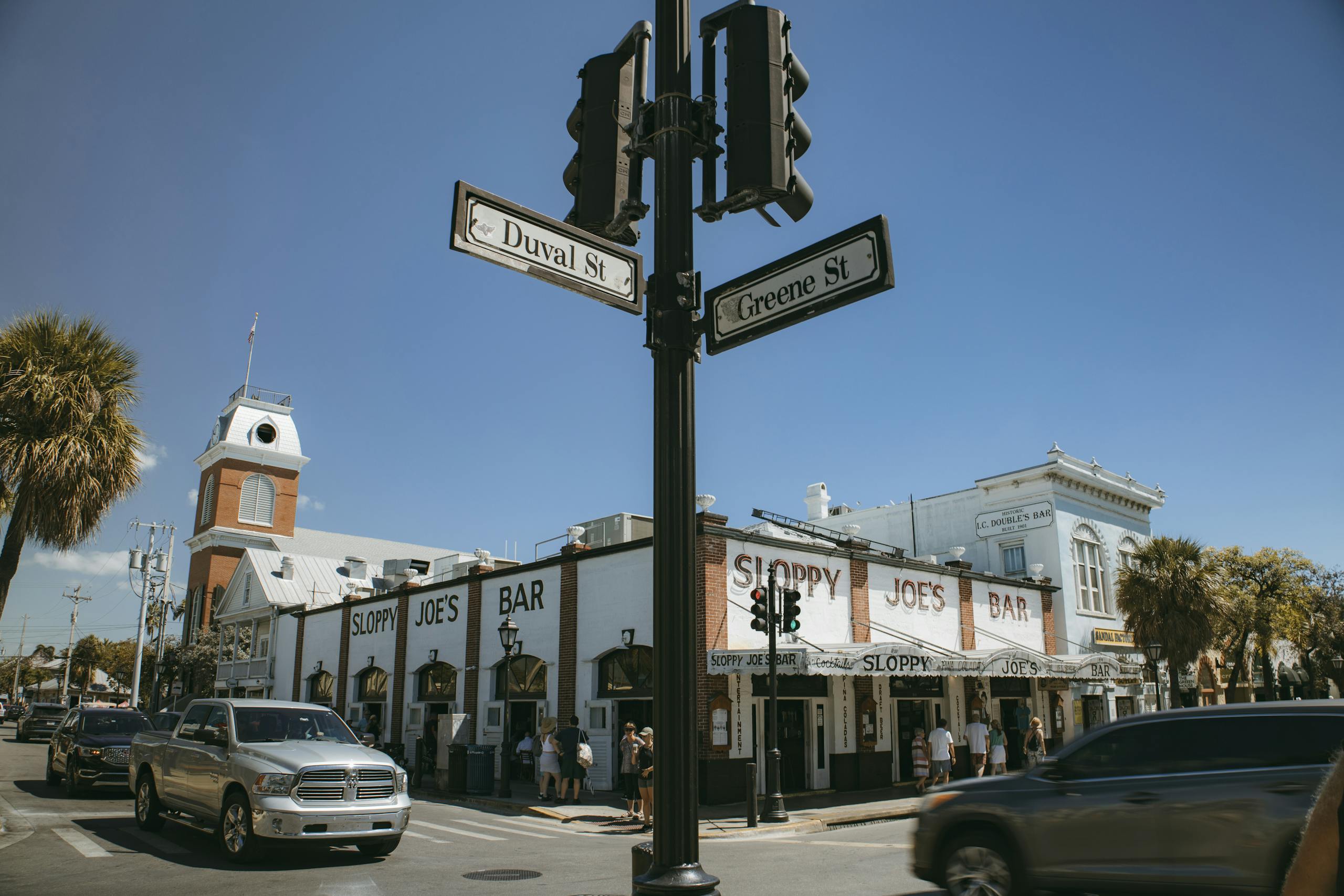 Intersection in Key West, Florida, USA