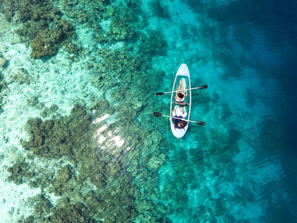 Two Person Riding Kayak